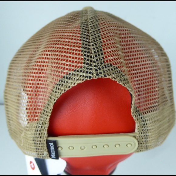 Marmot Retro Embroidered Fine Wale Corduroy Trucker Hat Mesh Cap NWT - Picture 6 of 9